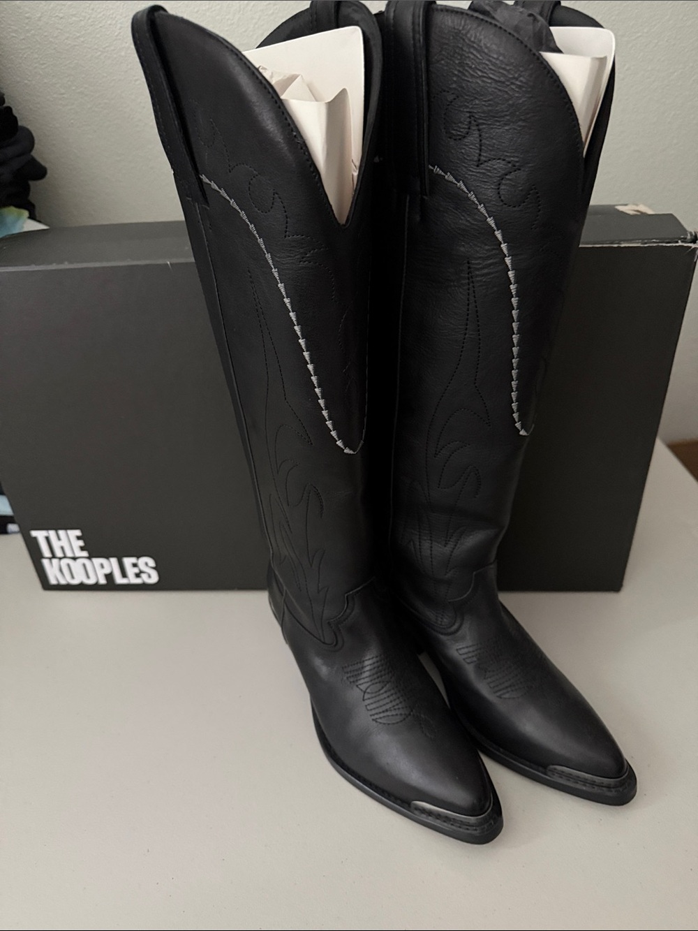 The Kooples Black Leather Boots